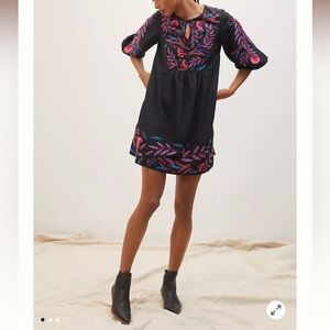 Maeve Embroidered Tunic Dress